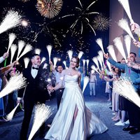 28-96PCS Light Up Fiber Party Wands Wedding Fiber Optic Wands LED Flashing Glow Sticks Wedding Glow Party Supplies