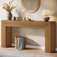 Tribesigns 63-Inch Long Console Table for Entryway, Farmhouse Sofa Console Behind Couch, Narrow Entry Table for Hallway, Foyer