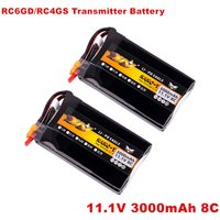 11.1V 3000mAh Lipo Battery For Radiolink RC6GS/RC4GS Transmitter Model Aircraft RC Toys Remote Control 11.1V 8C Battery
