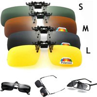AliExpress NONE Polarized Sunglasses Clips Glasses Clip Driving Night Vision Eyeglasses UV400 Outdoor Shades High Definition Sun Glasses Clips