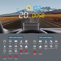2026 Smart HUD M21 Universal GPS Projector Meter with Water Temperature & Clock Function Car Hud Head-Up Display OBD2 Auto HUD