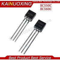 50PCS BC550C + BC560C each 25pcs BC550 BC560 TO92 Transistor DIP-3 45V 0.1A TO-92 New Original