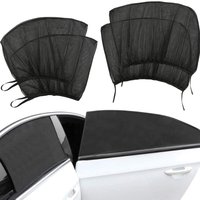 4PC Universal Privacy Window Mest Mosquito Net Window UV Protect Side Window Sunshade Mesh Sun Visor Protection Car Accessories