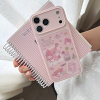 Anti-drop Pink For My Melody Protective Phone Cover Her For iPhone 17 16 15 Pro Max Cute Cartoon Shockproof Cover Girls Gift