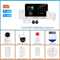 FUERS Tuya Smart WIFI GSM G03 DIY Alarm System Smart Home Security Alarm System Ant-theft 433Mhz Burgla With Door Motion Sensor