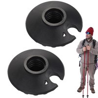 Trekking Pole Mud Baskets 2 Pcs Walking Poles Protector Snow Sticks Tip Replacement Walk Stick Cane Accessories For Hiking
