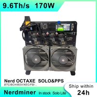2026 New NerdOCTAXE Mining Machine Hash Rate 9.6TH/s Bitcoin Miner Comes with power adapter and corresponding plug