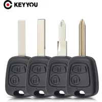 KEYYOU 5PCS for Peugeot 106 206 306 406 Citroen C1 C2 C3 C4 C5 XSARA Picasso Key Shell 2BNT Uncut Replacement Remote Car Case
