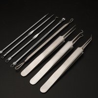 7Pcs Ultra-Precise Pimple Tweezers Set - Pro Acne and Blackhead Removal Tool -for Effective Face Care and Skin Purification