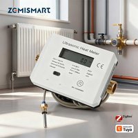 Zigbee Smart Ultrasonic Heat Meter LCD Display Air Conditioner Cold and Heat Water Meter Heating Energy Meter Tuya Zigbee2MQTT