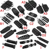 Motorcycle Foot Pegs Footrest Aluminum Footpegs Male Mount Pegs For Harley Sportster Touring Custom Dyna Fat Bob Softail Fat Boy