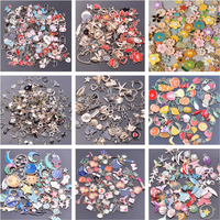 30pcs Enamel Alloy Kawaii Shell Starfish Fruit Cosmetics Starry Sky Diy Women Bracelet Jewelry Making Mix Pendant Accessories