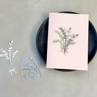 2026 New Arrival Greenery Bouquet Metal Cutting Dies, Eucalyptus Sprig with Bow Die Cuts for DIY Wedding Cards, Mother's Day Scr