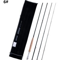Goture 2.7M 6# 8# Carbon Fiber Fly Rod Portable Lightweight 4-Section Cork Handle Fishing Rods For Trout and Bass Fishing
