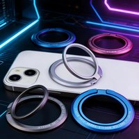 Mobile Phone Magnetic Stand for Magsafe Gym Metal Finger Ring Holder Folding Strong Magnet Bracket for iPhone 17 16 Pro Samsung