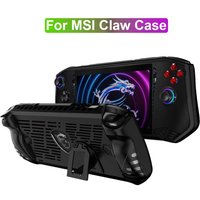 High Quality 7 inch Handheld Console Case TPU Soft Back Cover Anti Scratch With Kickstand Game Accessories for MSI Claw A1M