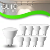 Gatetop 10-50Pack GU10 LED Bulb 3W 8W 9W,50W Halogen Replacement 120/38 Degree Spotlight for Kitchen Range Hood Track Lighting