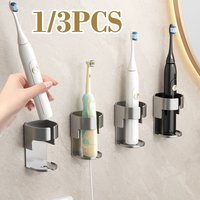 1/3PCS Electric Toothbrush Holder Self-adhesive Self-adhesive Storage Rack Toothbrush Storage Base Bathroom Supplies Organizers