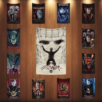 3x5 Ft H-HellraiserS Flag Classic Horror Movie Flag Halloween Wall Hanging Banner Decor Movie Poster