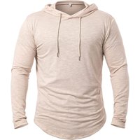 Spring Autumn Men's Hooded Sports Sweatshirts Solid Color Loose Streetwear Hoodies Men Casual Hooded Hoodie Couple Clothing Tops