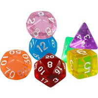 Dice Set DND RPG Dice Kit Cube High Quality Various Transparent Colours Perfect Finish For DND RPG Dados Board Game Accessories
