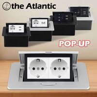 Prise Pop-Up EU/RU/KR, prise intégrée sur le dessus de Table, prise cachée, prise de bureau avec prise USB Type C dans le comptoir