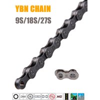 AliExpress nfox Bicycle chain 8/9/10/11/12 speed for mountain bikes and road bikes hollow chain in gold silver and grey with quick link