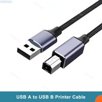High Speed 2.0 Printer Cable 2m 3m Type USB A to USB B Cable Braided Fax Machine Scanner Cord For Camera Epson HP Canon Printer