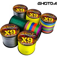 GHOTDA 1000M 500M 300M New 9 Strands Braided Fishing Line Super Strong Smooth Multifilament PE Line 20-100lb