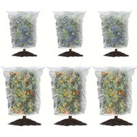 Extra-Thick Fruit Tree Netting Bags Transparent Mesh Drawstring and Zipper Insect Protection Netting Reusable UV Resistant