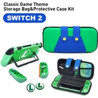 2025 Classic Luig Style Storage Bag for NS Switch 2 Portable Hard Carrying Case Shell Cover for NS Switch 2 Game Accessories
