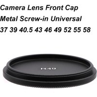 Metal Camera Lens Front Cap Cover Lid Screw-in Universal 37 39 40.5 43 46 49 52 55 58 mm Aluminum Alloy Filter Protection Cap