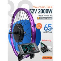 AliExpress KUNTENG E-BIKE MTX Rim 52V 2000W Electric Bike Conversion Kit 27.5