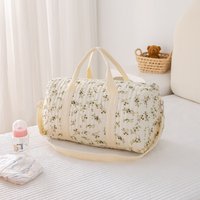 Ins Style Korea Lightweight Large Capacity Travel Handbag Baby Diaper Bag Embroidery Boston Shoulder Bag