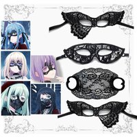 Anime BanG Dream Ave Mujica Face Mask Doloris Mortis Oblivionis Cosplay Lace Hollow Out Mask Halloween Cartoon Eye Mask Prop NEW