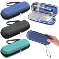 Portable Insulin Cooler Travel Organizer Case with Thermometer Display Waterproof Cooling Bag Medicine Organizer for Diabetics