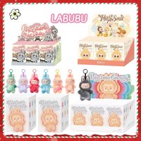 Blind Box For Popmart Labubu The Monsters Macarons Lisa Same Heart Vinyl Base Series Trendy Toy Decorations Birthday Gifts
