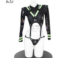 AniLV Game Mechanical Agents 01 Spy Bodysuit Clothes Wilderness Survival Cosplay Women Mecha Printing Punk Clothes Costumes