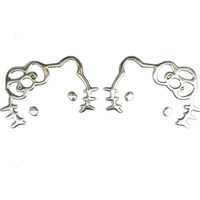 AliExpress Sanrio Cute Hello KittyShiny PVC Cartoon Sticker Decorative Decal For Laptop Tablet Electric Bike Phone Car Smooth Curved Surfaces