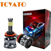 TCYATO 8-sided LED bulbs for cars H1H7H4 high and low beam integrated 6000K car lights 9005 LED , front headlights, fog light
