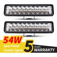 54W Car Work Light LED Bar 4x4 18 LED Working Bar Offroad SUV ATV Tractor Boat Trucks Excavator 12V 24V led Combo Beam