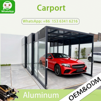 Retractable Awning Sliding Sunroom with Waterproof UV Protection for Outdoor Patio Garden Carport Tent Adjustable