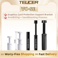 TEUCER VC-Plus White Graphics Card GPU Support Bracket Video Card Sag Holder Bracket GPU Holder Anti Sag Stand Aluminum Holder