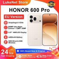 Smartfon HONOR 600 Pro 5G Snapdragon 8 Elite 200MP AI Ultra Night 6400mAh 80W Supercharge 50W Wireless 6.57" AMOLED Przycisk AI