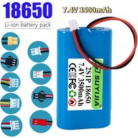 7.4V 3500mAh Rechargeable Li-Ion Battery Pack 18650 2S1P Suitable for Projectors Speakers Wireless Monitoring Lighting Toy