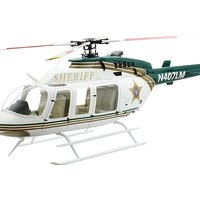 700 Size Bell-407 Scale Fuselage with Mechanic Glassfiber RC Helicopter Hull Parts