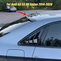 Tylny spojler Skrzydło Akcesoria samochodowe Tylny bagażnik Okno Dach Spoiler Zestaw karoserii Pokrywa ABS Do Audi A3 S3 8V Sedan 2014-2020