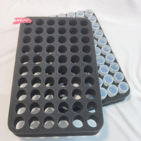 60 Slot Foam Organizer Pad with Removable Dividers for 15ml/10ml Nail Polishes Essential Oils - Bottom Section Not Included