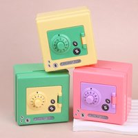Mini Combination Lock Piggy Bank Kids Safe Money Saving Coin Box with Rotating Password Cash And Coins Saving Bank for Children