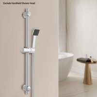66CM 304 Stainless Steel Adjustable Shower Slide Bar Wall Mounted Shower Slide Bar, Shower Lift Rod For Homes, Bathrooms, Shower